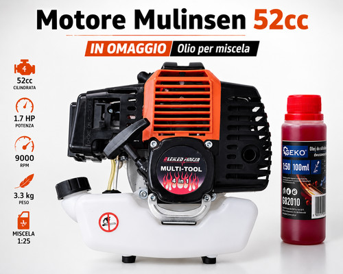 Motore mulinsen 52cc tempi - motore,