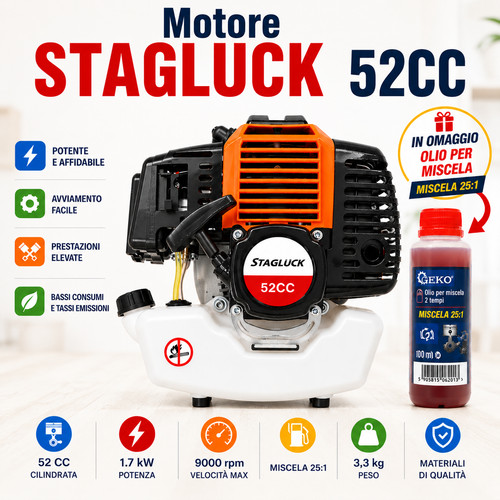 Motore stagluck 52cc - ,